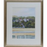 Max A S Hamblen (Contemporary), View of Portmeirion, watercolour, signed, 36cm x 26cm