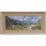Charles Wyatt Warren (1908-93), Cwm Pennant, oil on board, signed, titled to a label verso, 30cm x