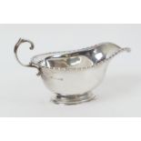 George V silver sauceboat, Birmingham 1930, plain form, weight approx. 104g