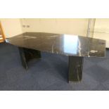 Modern black marble table