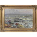 Danish School, late 19th/early 20th Century, Impressionist seascape 'Hostdag', oil on canvas,