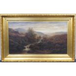William Mellor (1851-1931), On the Keswick Hills, oil on canvas, signed, titled verso, 72cm x 128cm