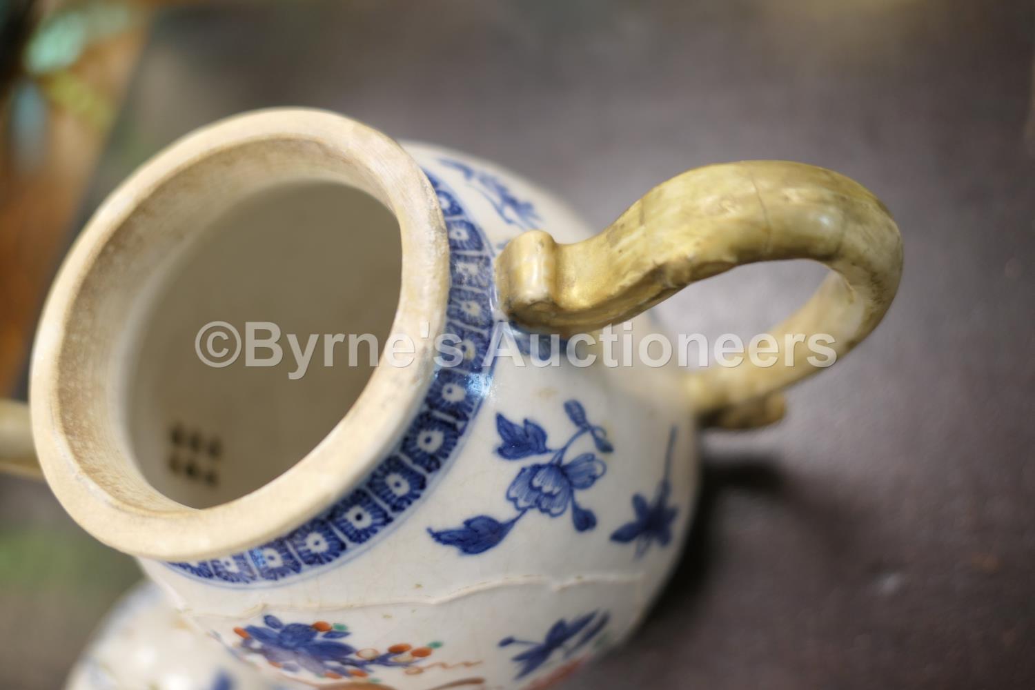 Chinese blue and white teapot and cover, early 19th Century (with damages), height 16.5cm; also a - Image 2 of 17