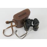 Second World War interest: Pair of Binoprism No. 5 Mk II x 7 binoculars, dated 1940, with leather