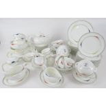 Villeroy & Boch Trio pattern porcelain dinner, tea and breakfast service, including fourteen