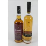 Glen Marnoch 12 yo single Speyside malt whisky, 40% vol; also Penderyn 'Madeira' single malt Welsh