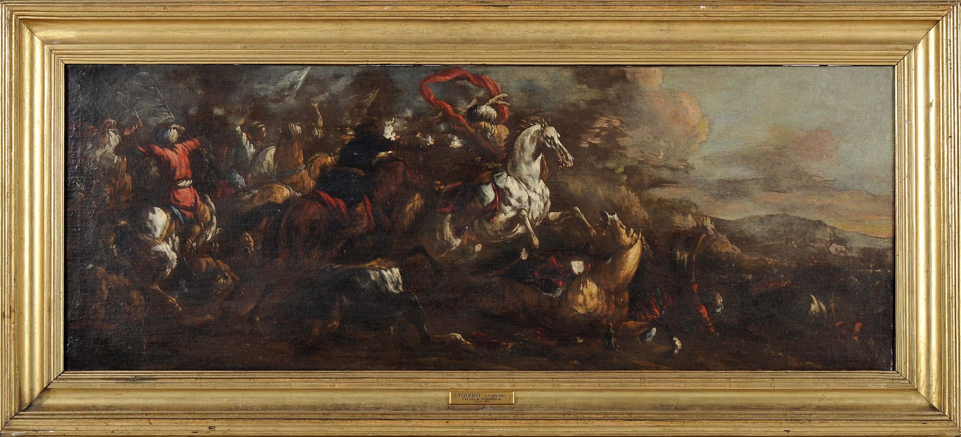 A cavalry battle