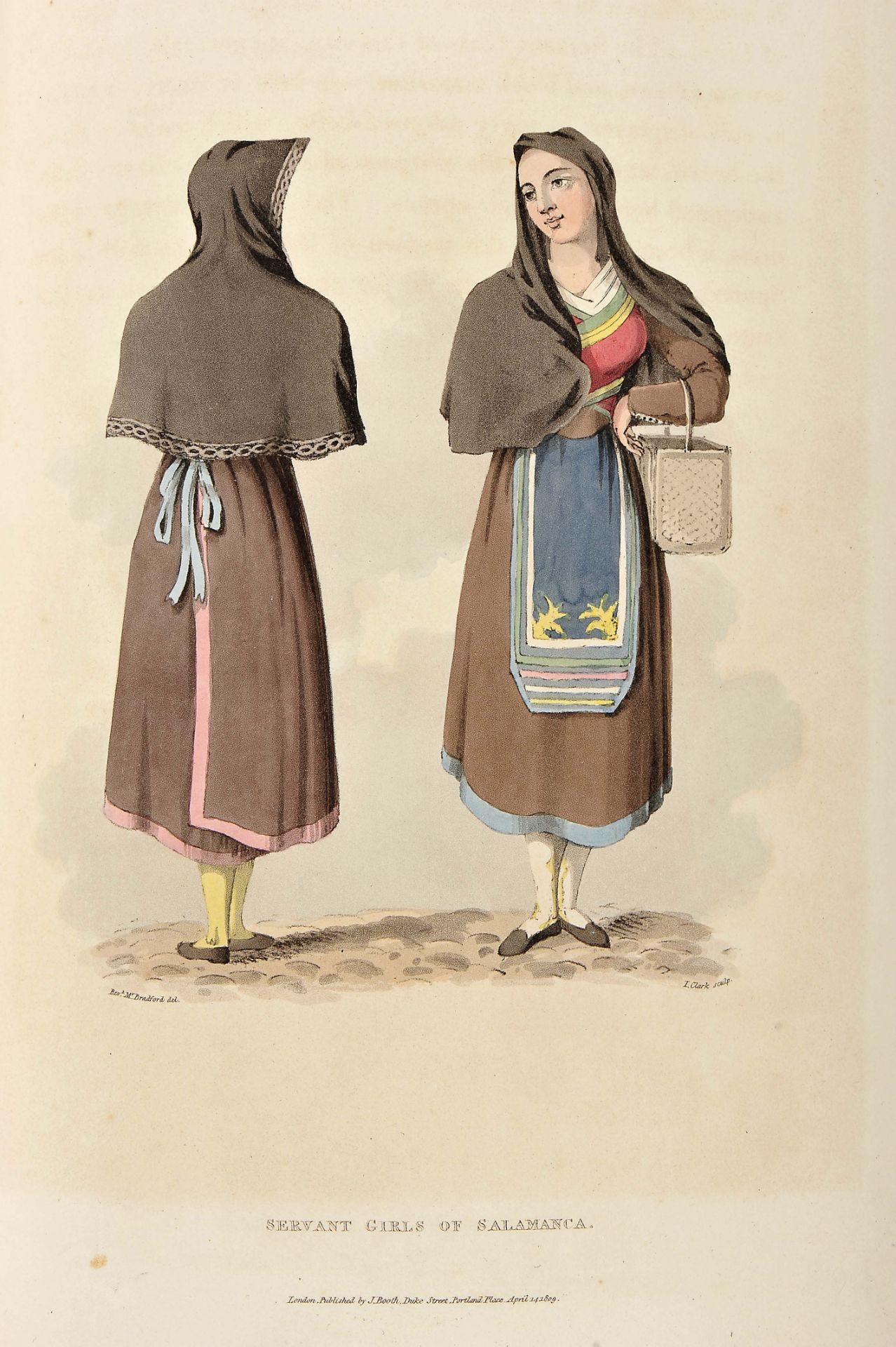 BRADFORD, Rev. William.- Sketches of the country, character, and costume, in Portugal and Spain, mad - Bild 3 aus 6