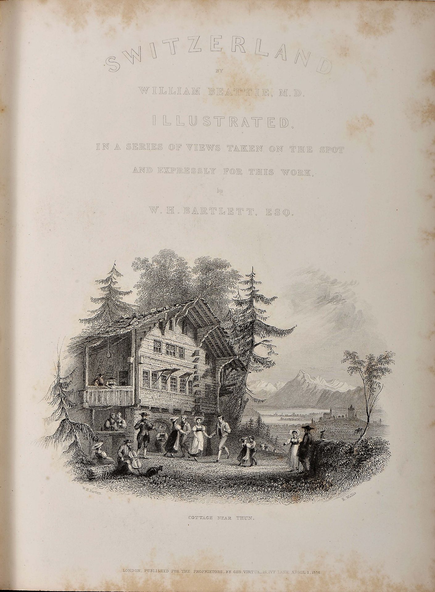 BEATTIE, William.- Switzerland. Illustrated in a series of views taken expressly for this work / by  - Image 3 of 6