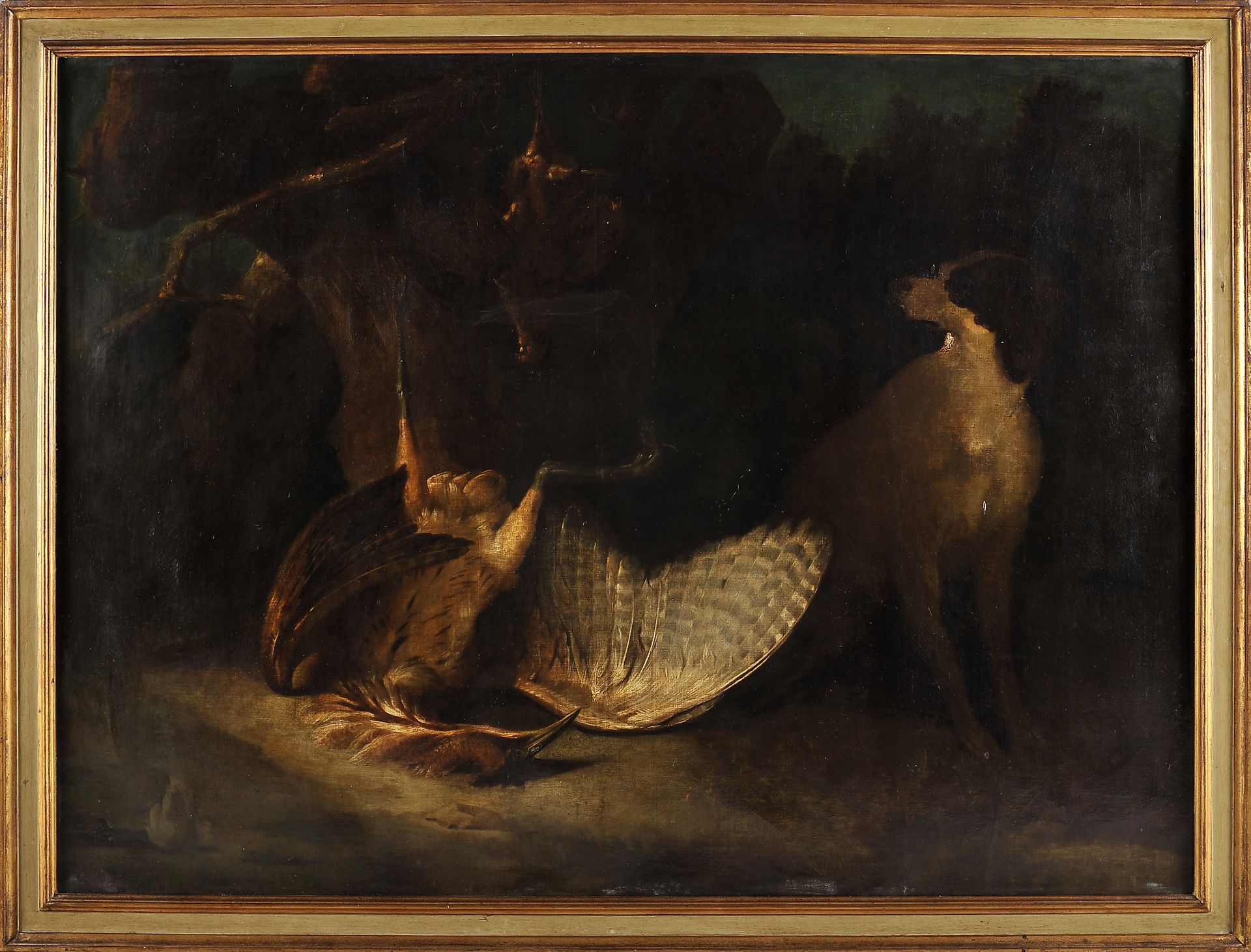 A still-life - bird and hound