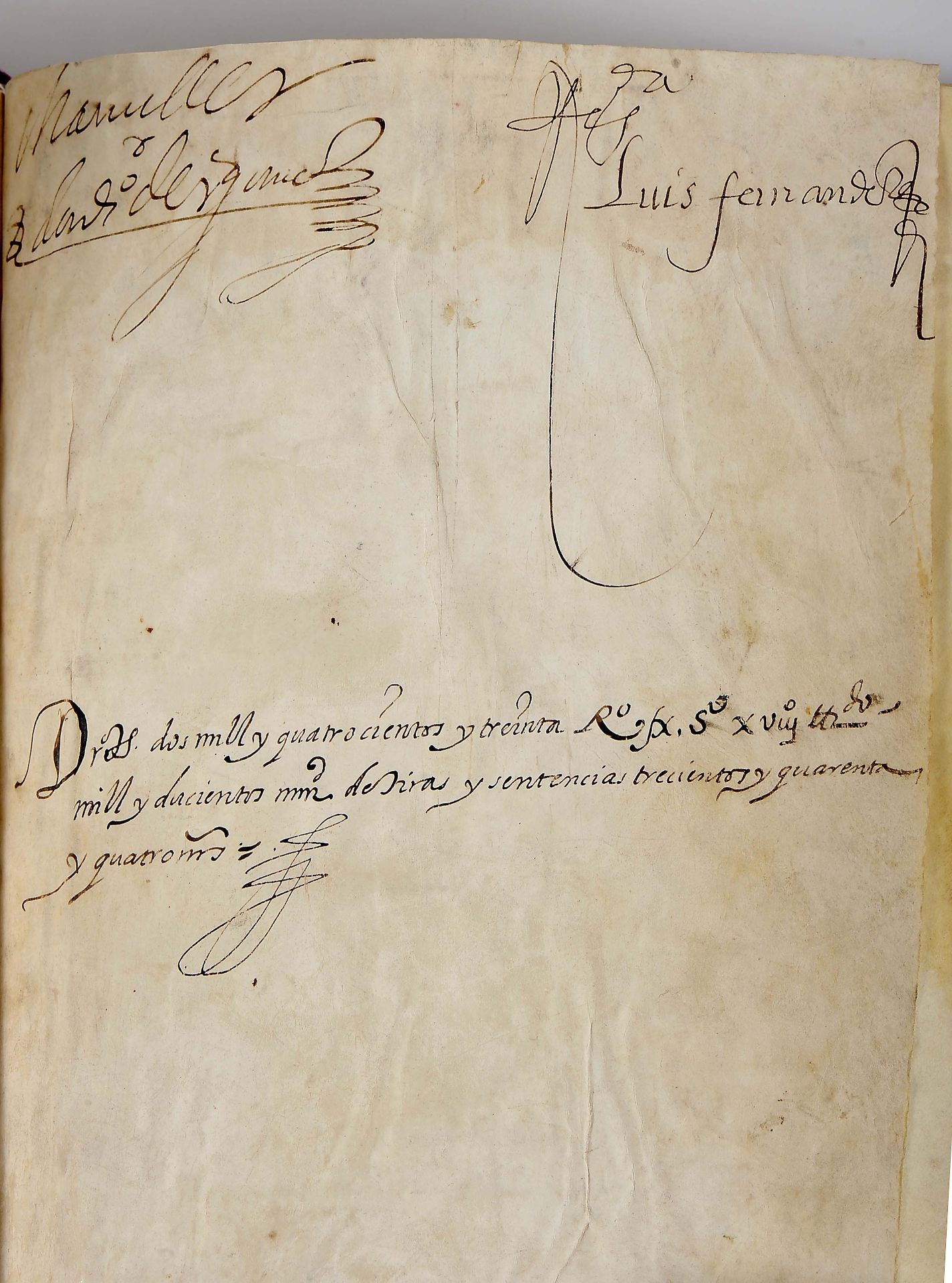 MANUSCRITO.- FILIPE II, Rei de Espanha.- Carta executória de fidalguia- Século XVII (1622).- 1 vol.;