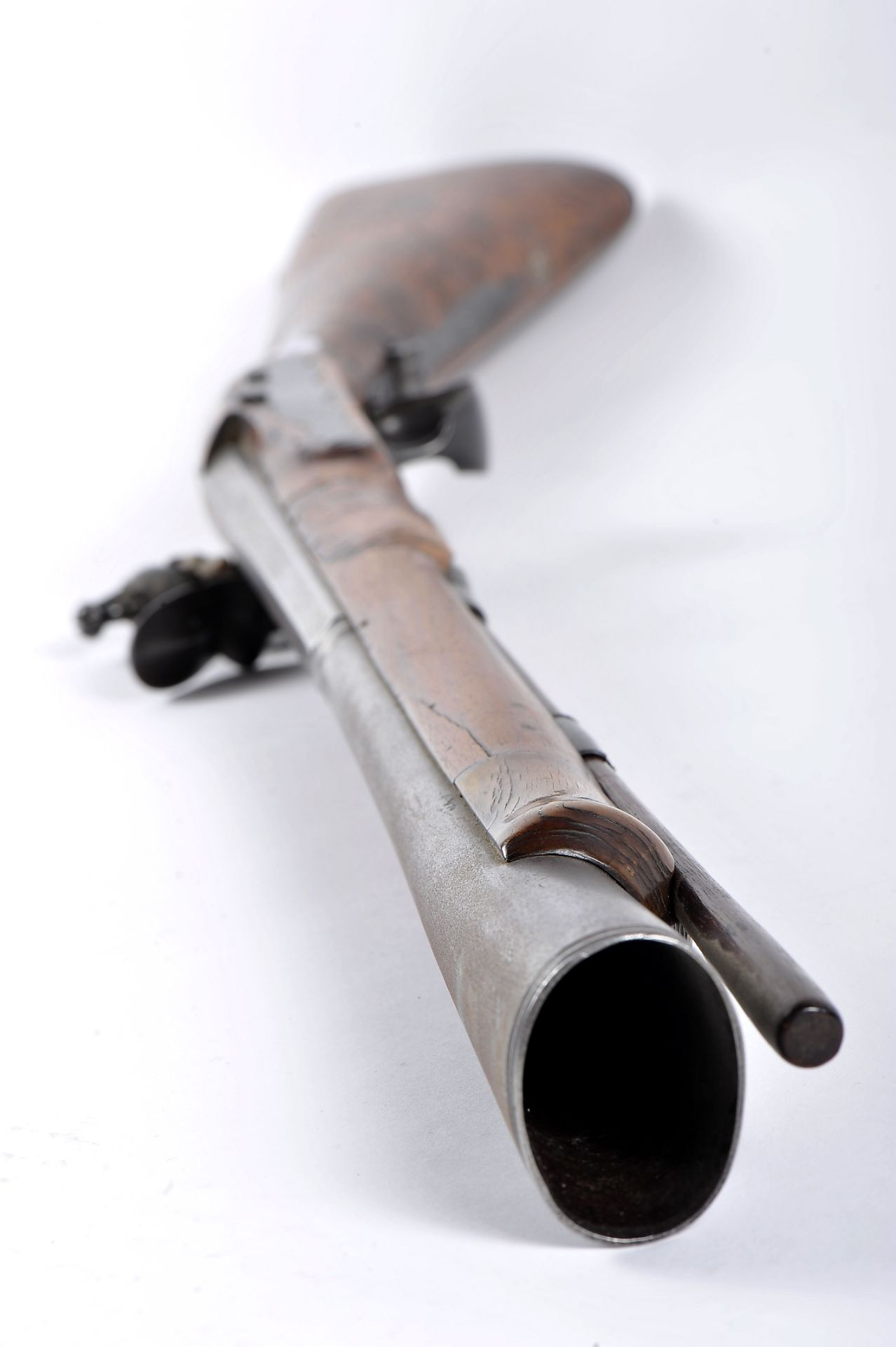 A flintlock blunderbuss with folding stock - Bild 5 aus 5