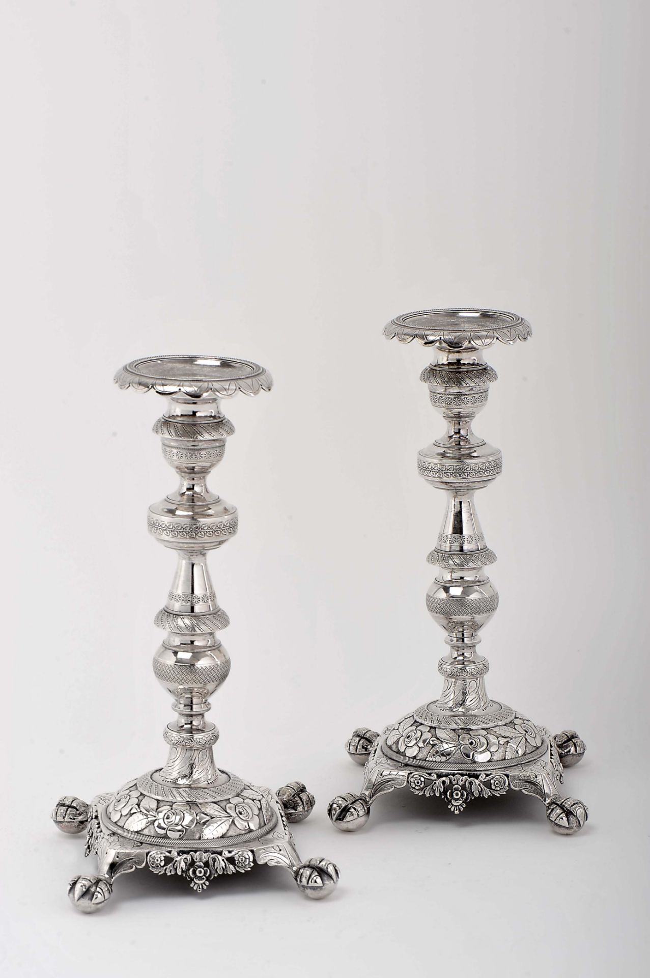 A pair of candlesticks