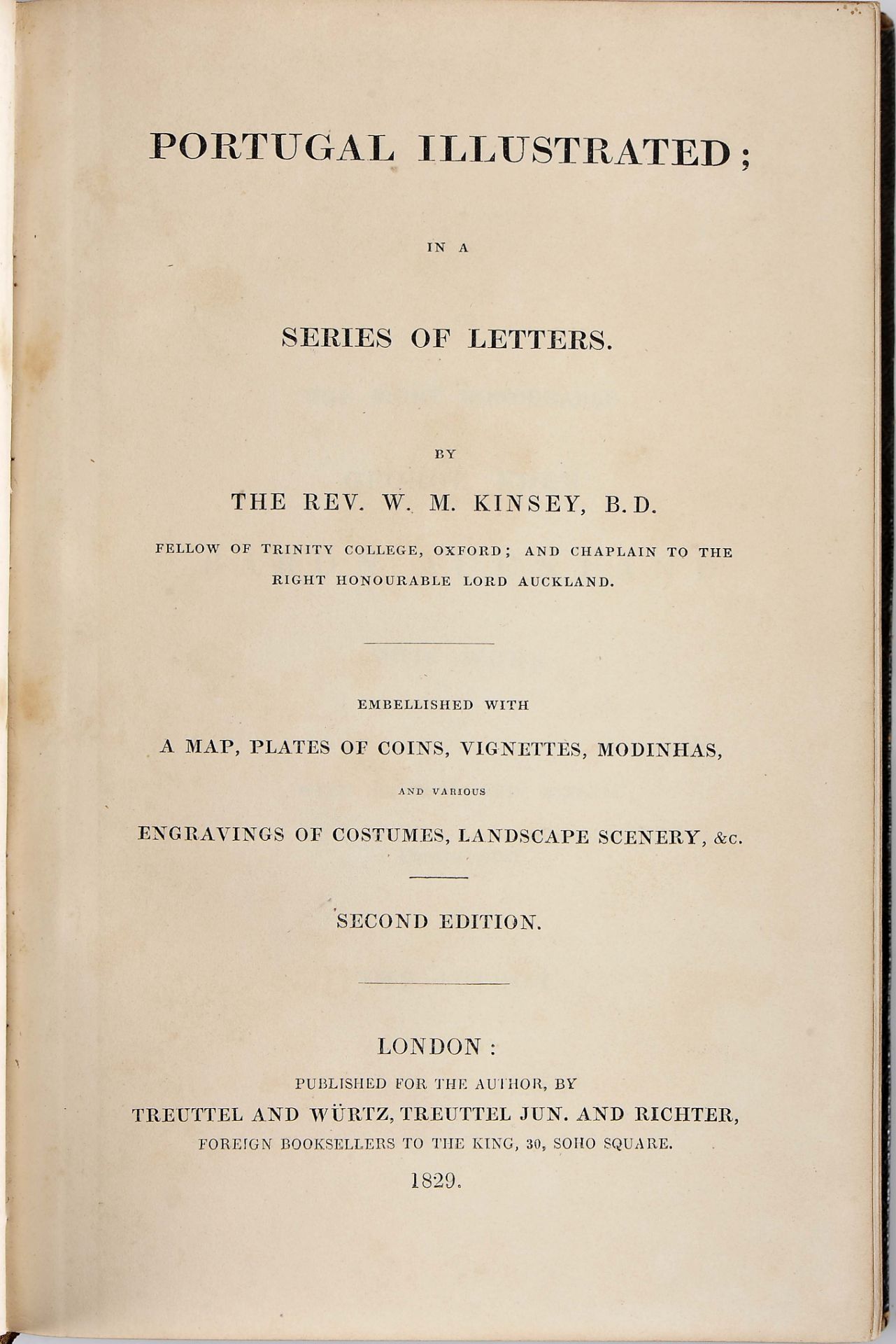 KINSEY, Rev. William Morgan.- Portugal illustrated in a series of letters.- Second edition.- London: - Bild 3 aus 5