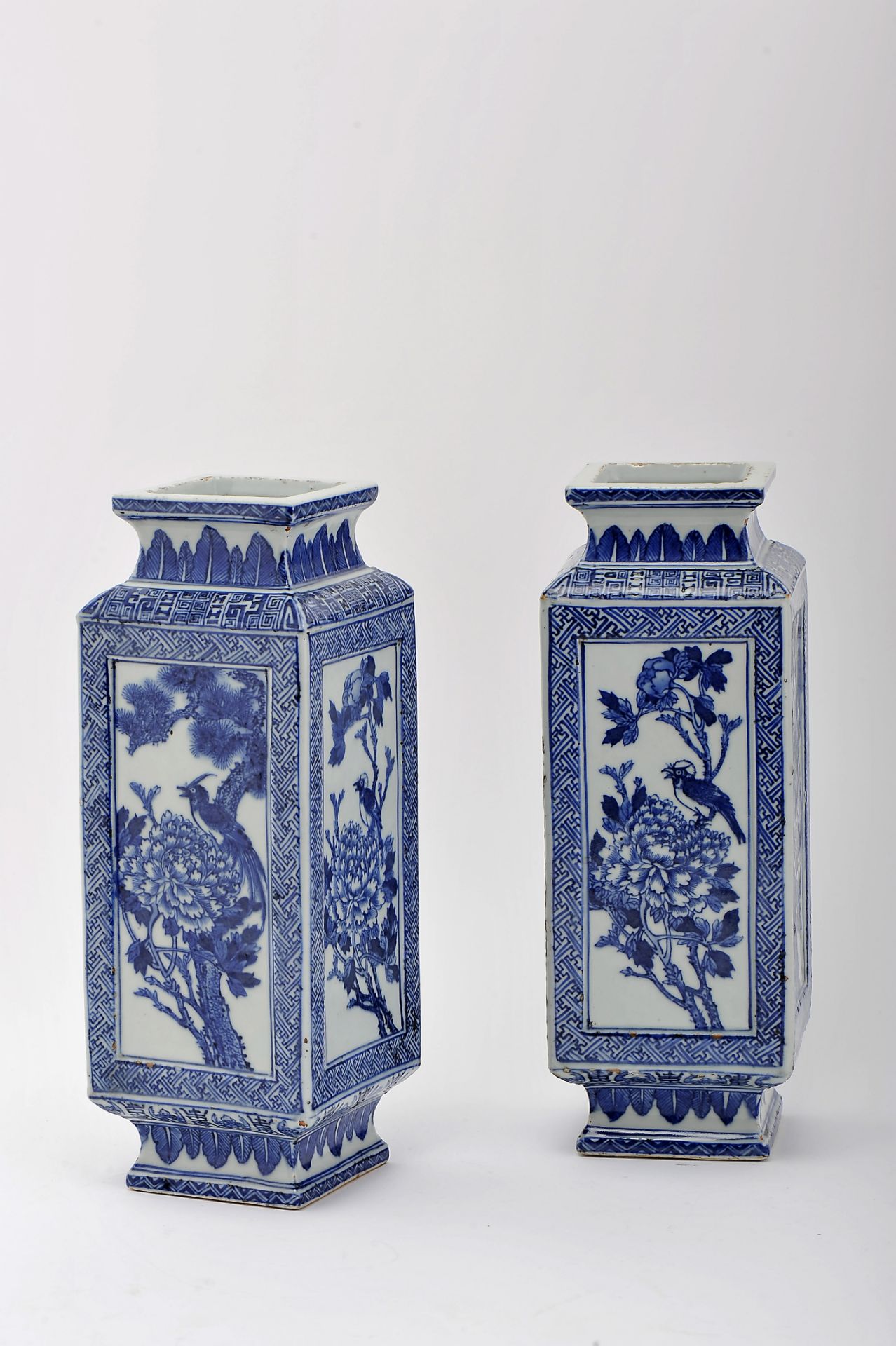 A pair of vases