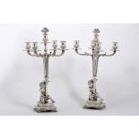 A pair of candelabra