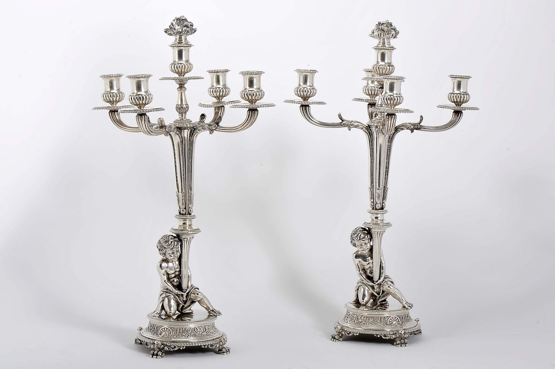 A pair of candelabra