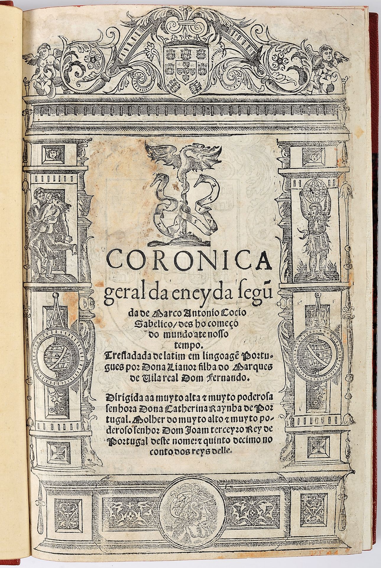 SABELLICUS, Marcus Antonius Cocceius.- CORONICA | geral da eneyda segü | da de Marco Antonio Cocio |