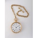 A pocket watch with chain
