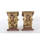 A pair of corbels