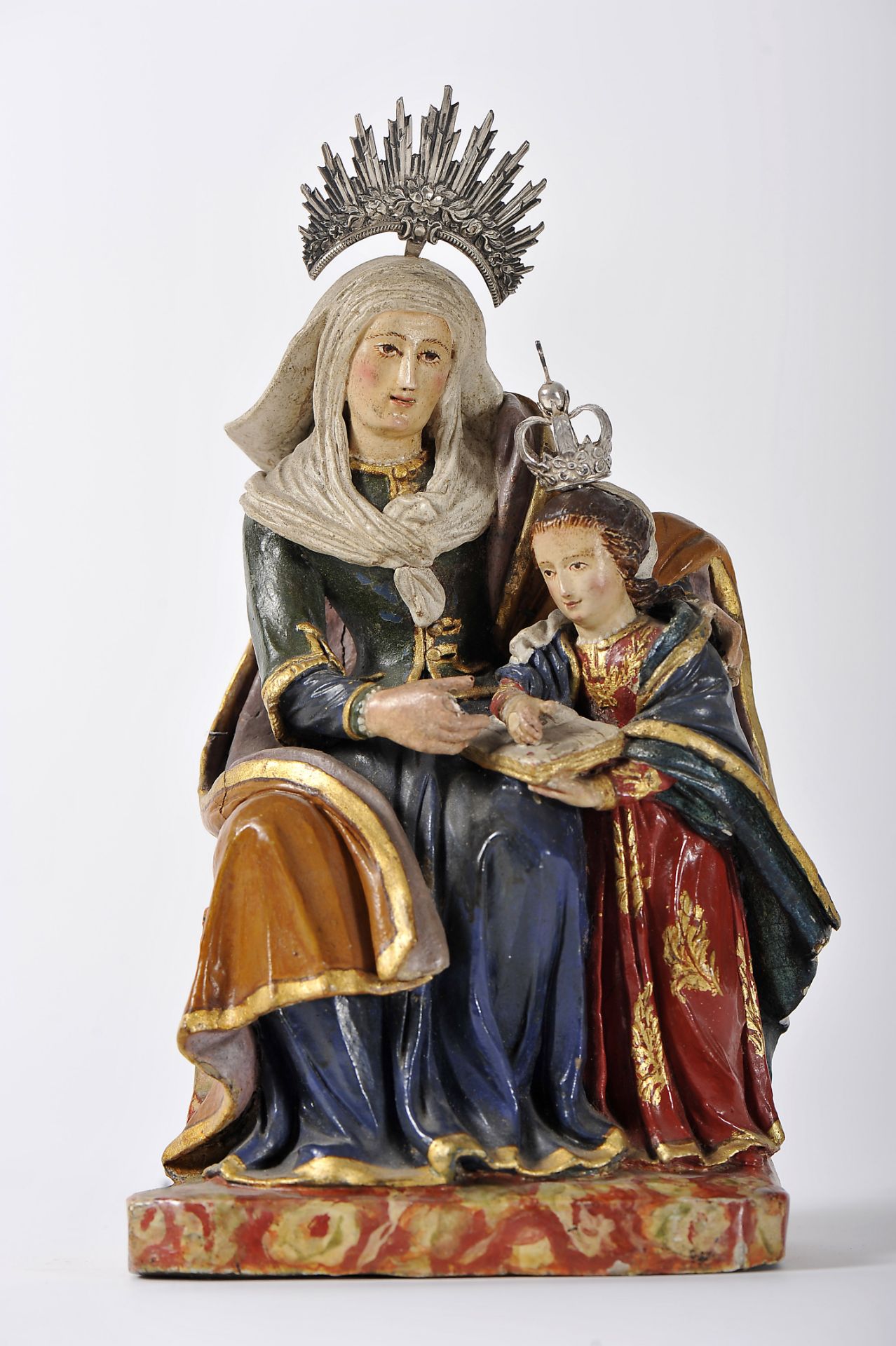 Saint Anne teaching Our Lady to read