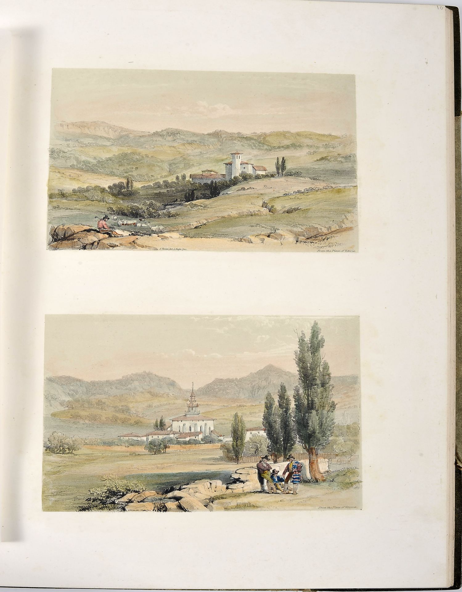 VIVIAN, George.- Spanish scenery.- London: P. & D. Colnaghi, 1838.- [2] p.: XXIX litografias color.; - Image 5 of 5