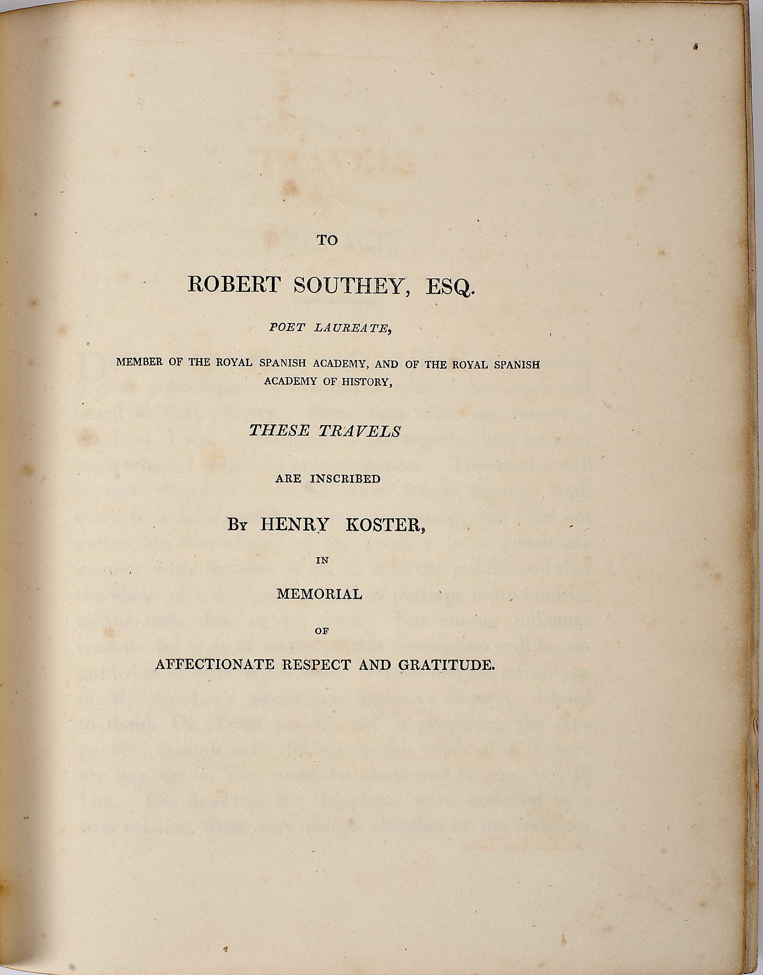 KOSTER, Henry.- Travels in Brazil.- London: Longman, Hurst, Rees, Orme and Brown, 1816.- IX, [3], 50 - Image 3 of 5