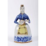 A bottle "Female figure playing the guitar"
