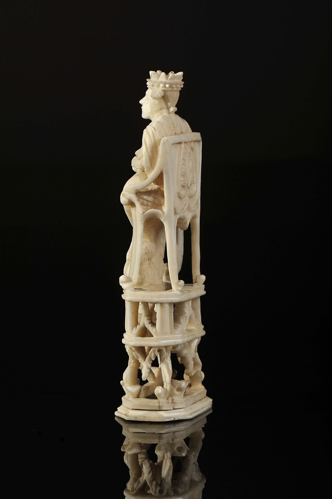 Chess piece, "King Kholmogory on his throne" - Image 3 of 4