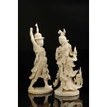 Chess pieces, "King" and "Queen"