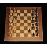 Chess pieces and board JOHN JAQUES AND SON - STAUNTON model