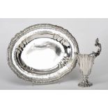 Basin and ewer with open handle