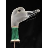 An umbrella handle - "Duck head"