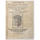 LUÍS DE GRANADA, Frei, O.P.- COMPENDIO | De doctrina Christãa re- | copilado de diuersos autores que