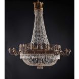 A thirty six lamps Bag Chandelier