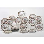 Set of twenty-four octagonal flat plates