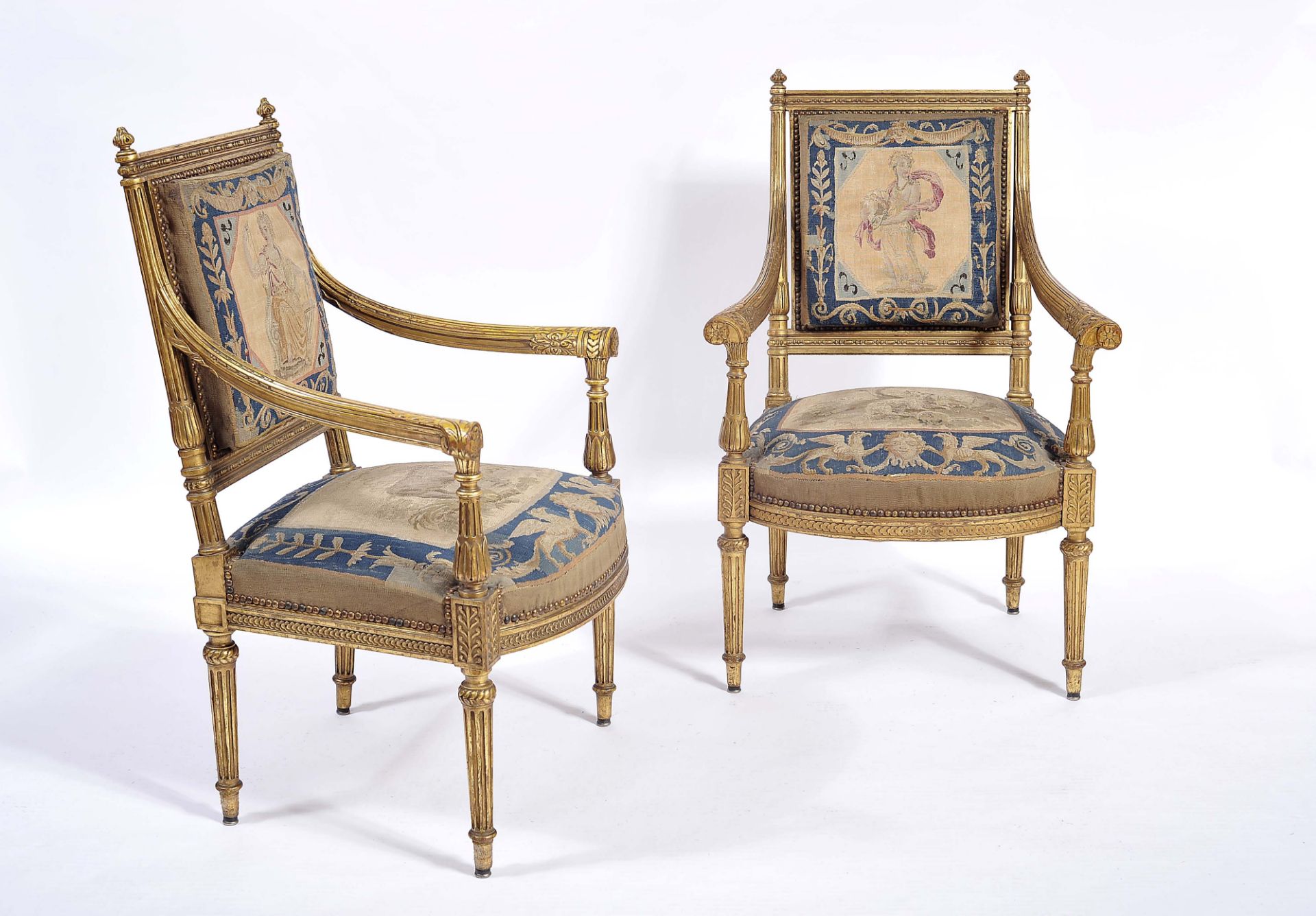 A Set of Settee and Eight Fauteuils "Á la reine" - Image 3 of 5