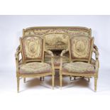 A Set of Settee and Eight Fauteuils