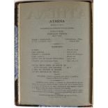 ATHENA: revista de arte / directores Fernando Pessoa; Ruy Vaz.- Vol. I, nº 1 a nº 5 (Outubro de 1924