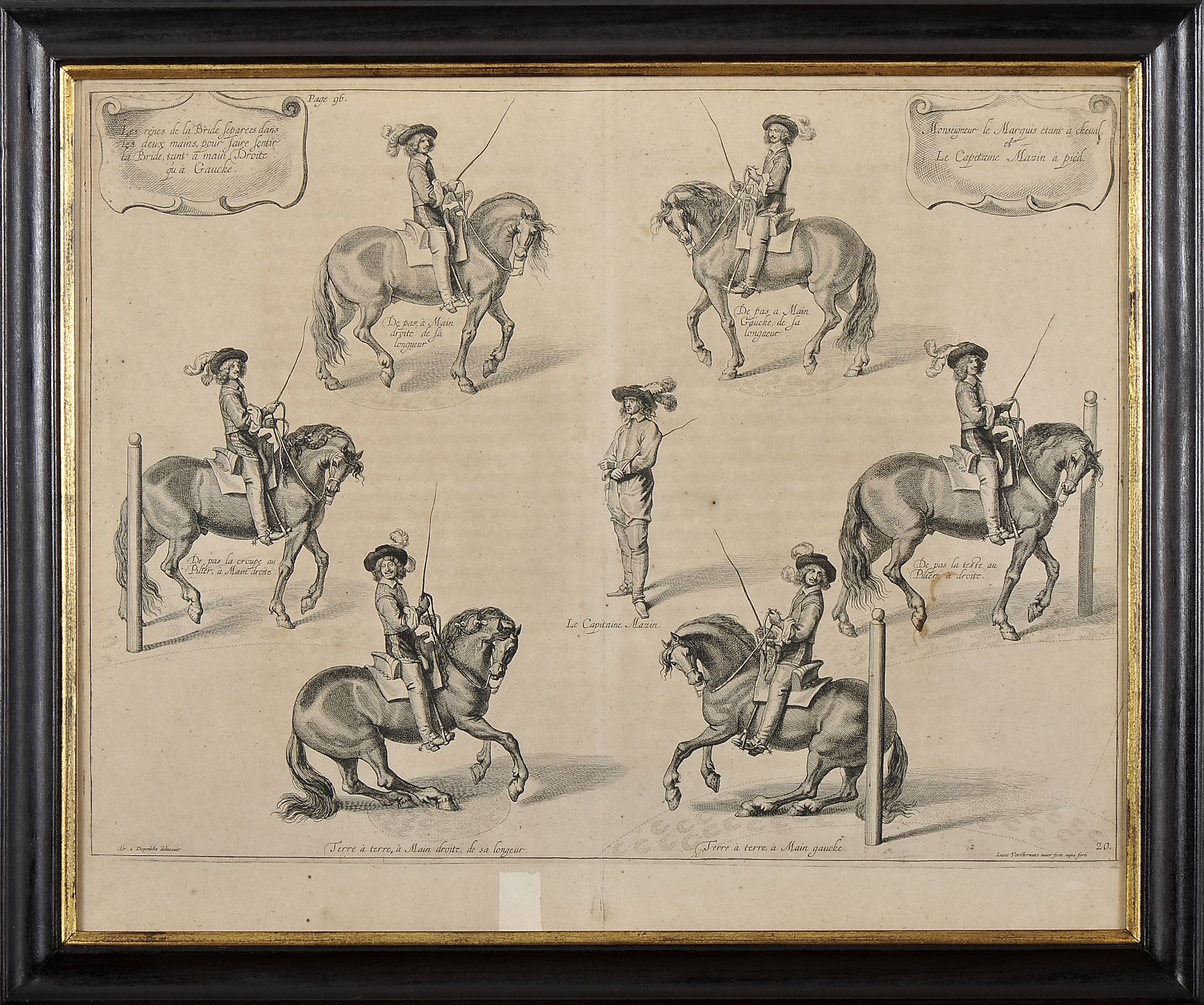 Engravings - NEWCASTLE, William Cavendish, 1st Duke of.- four engravings from the work “Methode et i - Bild 2 aus 5