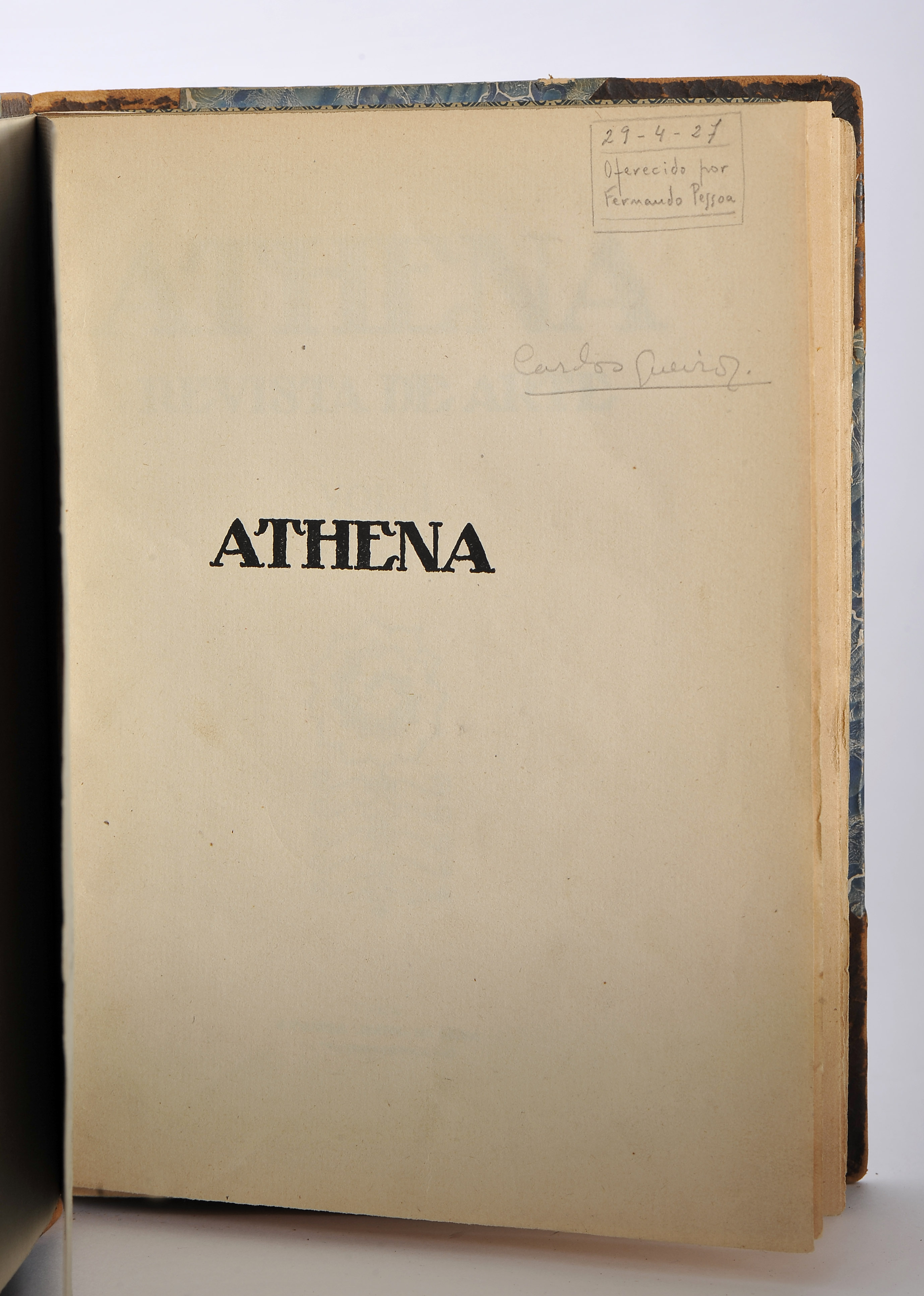 ATHENA: revista de arte / directores Fernando Pessoa; Ruy Vaz.- Vol. I, nº 1 a nº 5 (Outubro de 1924 - Image 5 of 6