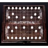 A Xiangqi chess board, pieces set and case