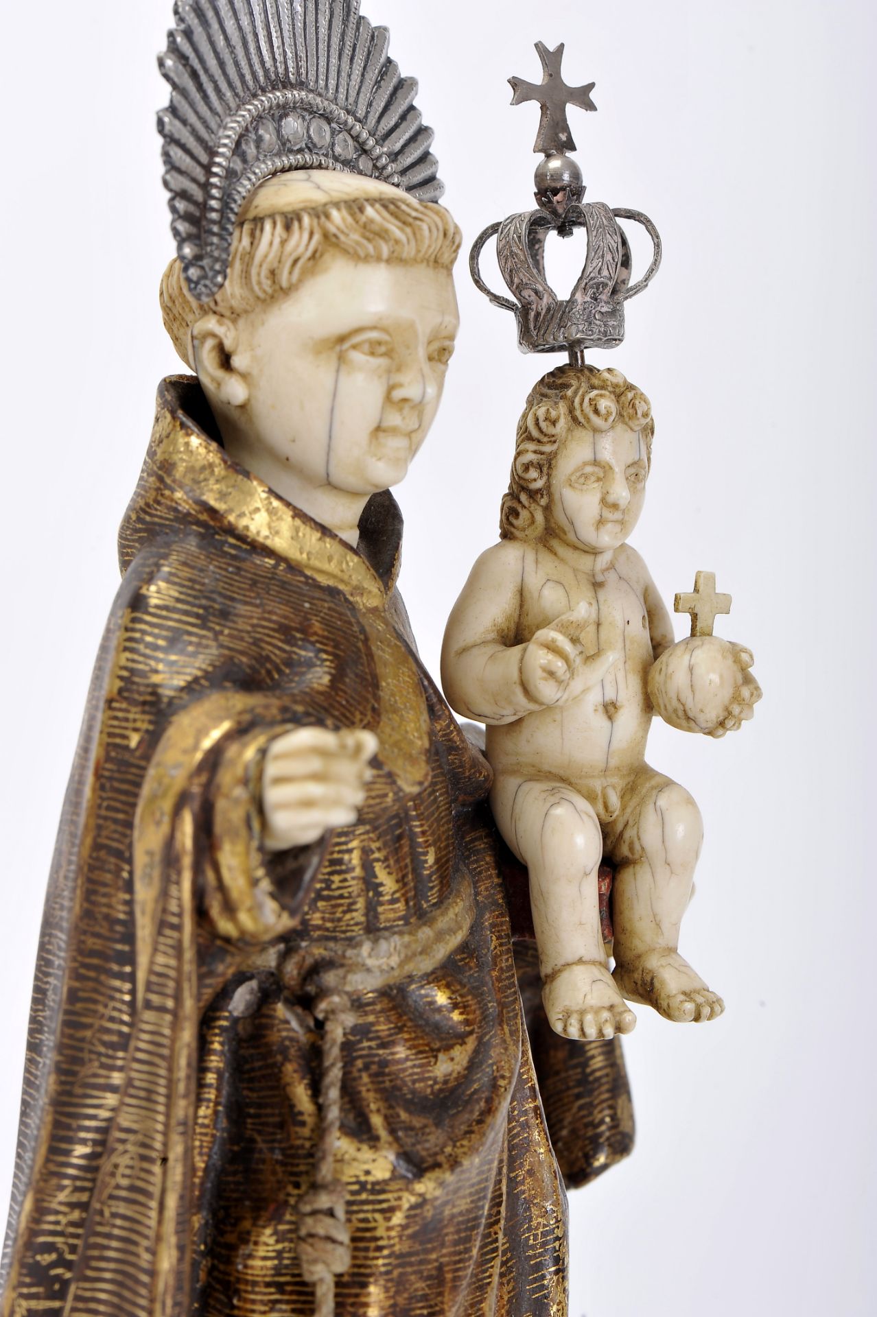 Saint Anthony with the Child Jesus, Saviour of the World - Image 2 of 2
