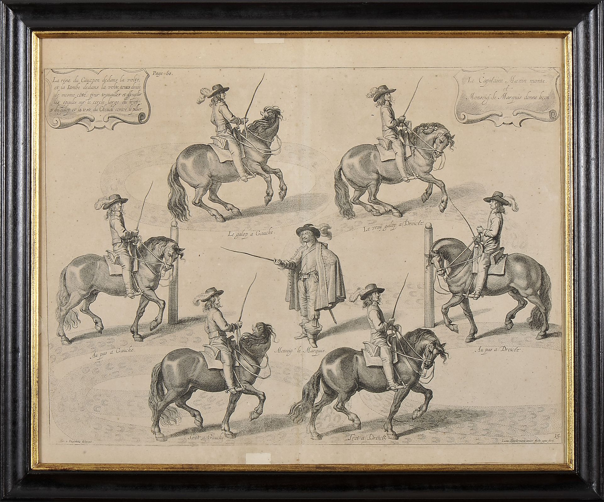 Engravings - NEWCASTLE, William Cavendish, 1st Duke of.- four engravings from the work “Methode et i - Bild 3 aus 5