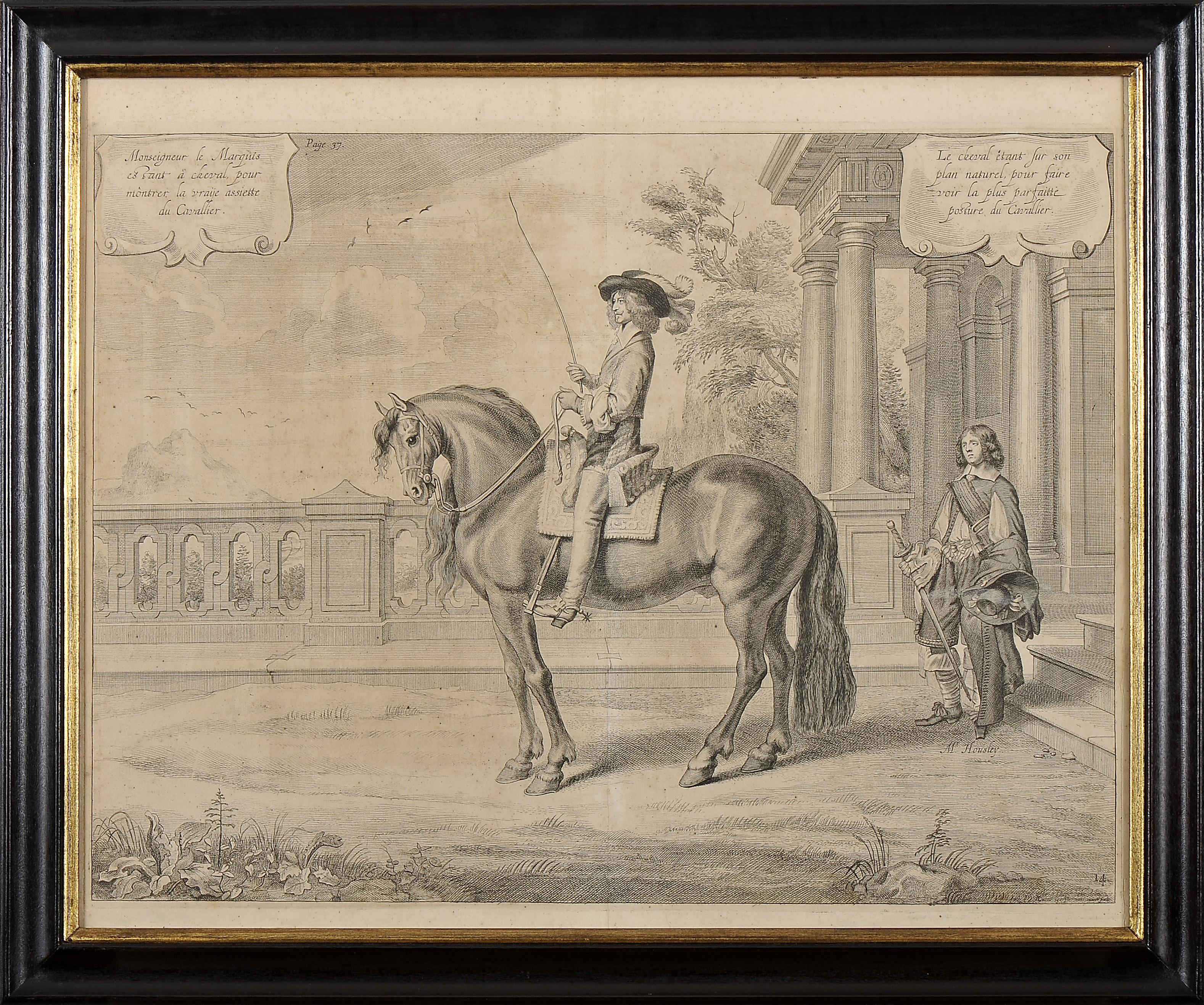 Engravings - NEWCASTLE, William Cavendish, 1st Duke of.- four engravings from the work “Methode et i - Image 5 of 5