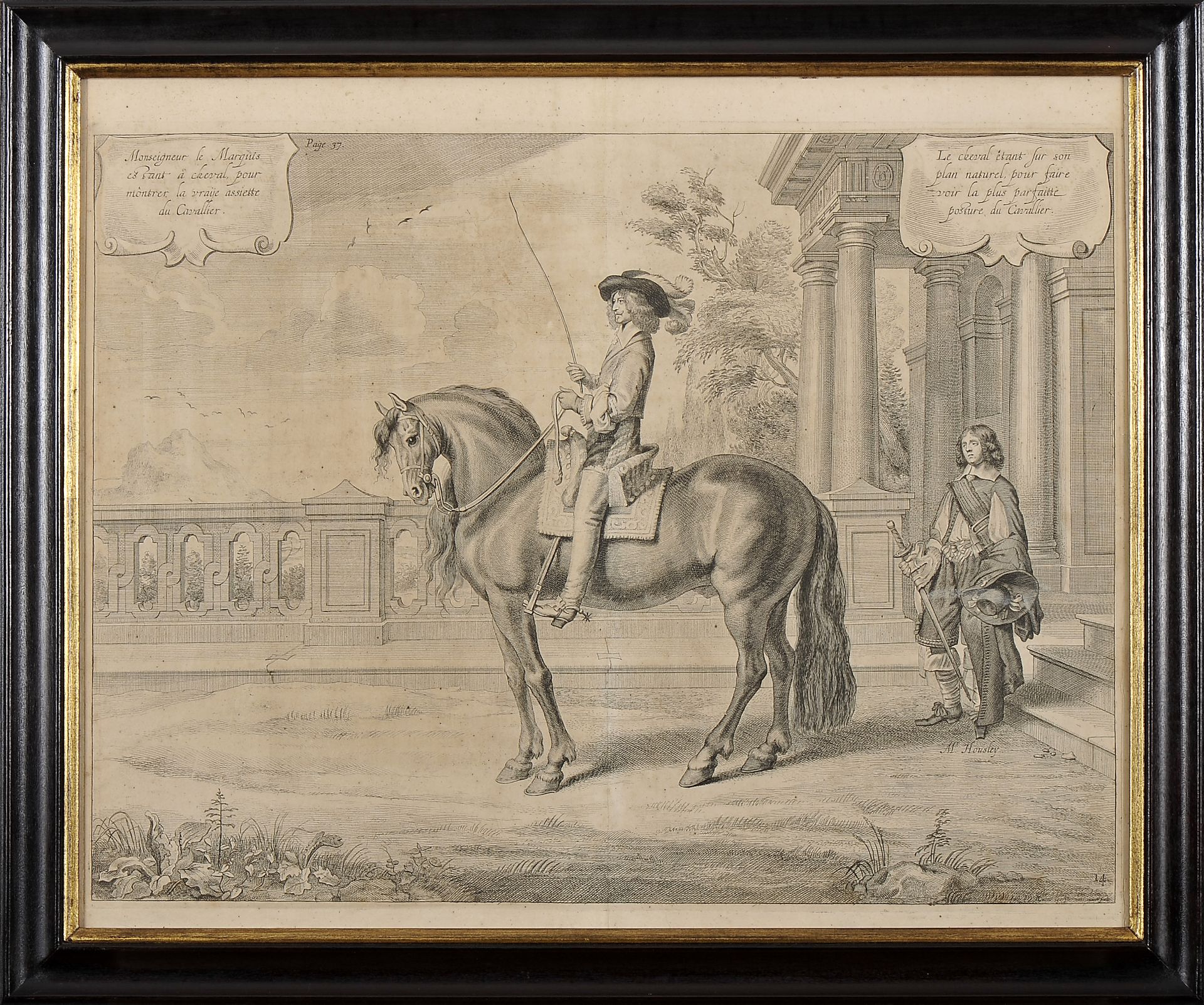 Engravings - NEWCASTLE, William Cavendish, 1st Duke of.- four engravings from the work “Methode et i - Bild 5 aus 5