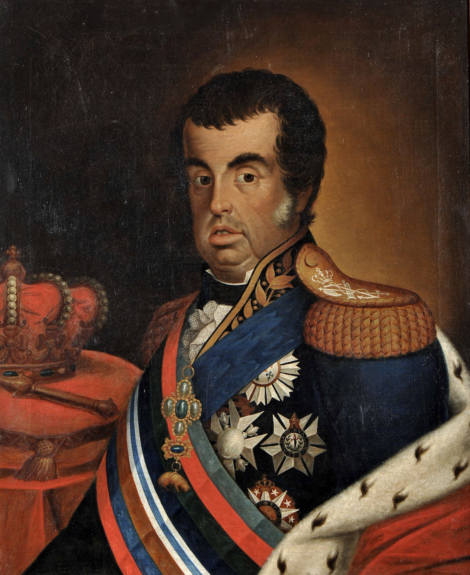 Portrait of King D. João VI of Portugal - Image 2 of 2