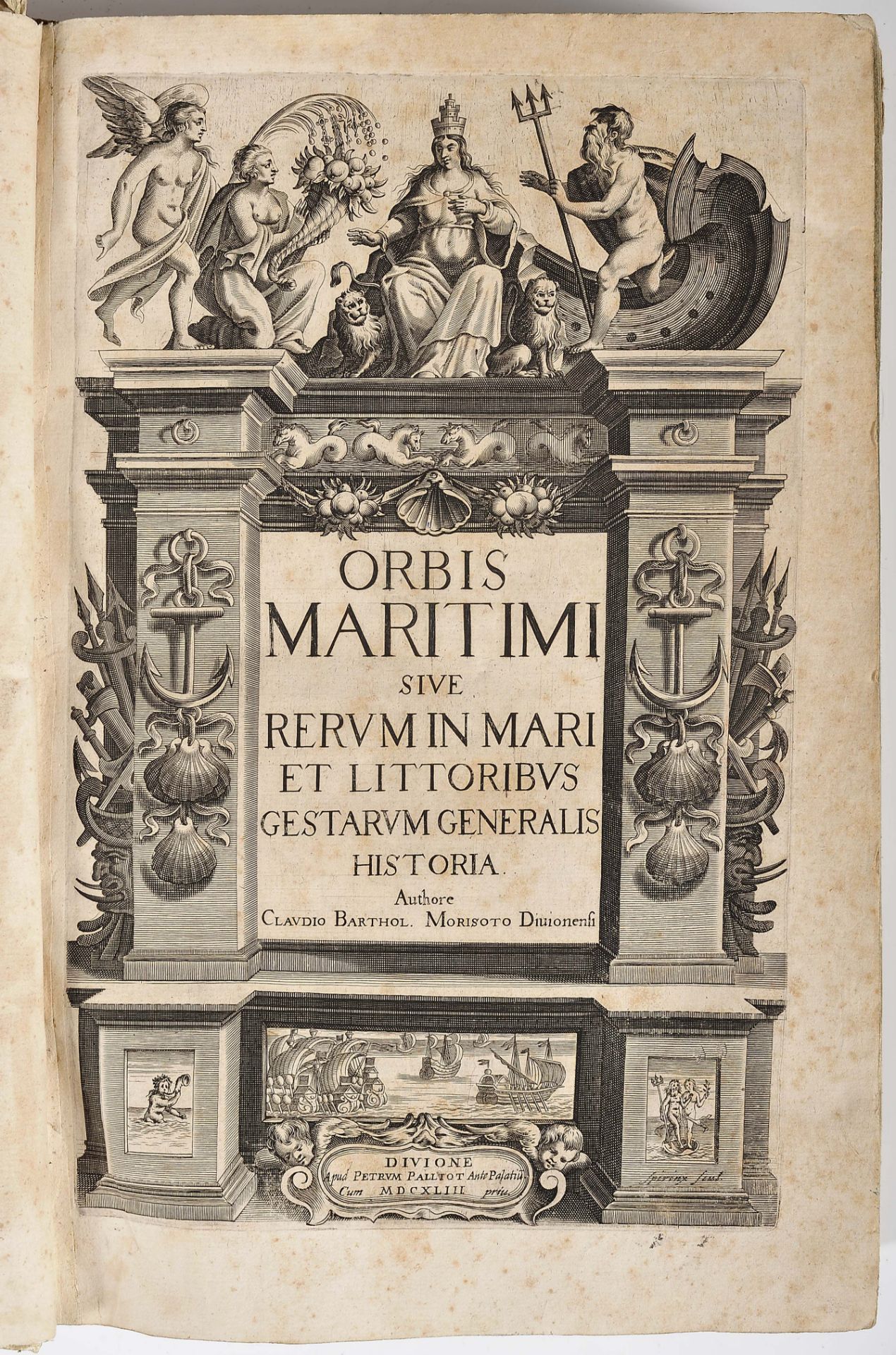 MORISOT, Claude Bathélémy.- ORBIS | MARITIMI | SIVE | RERVM IN MARI | ET LITTORIBVS | GESTARVM GENER - Image 2 of 4