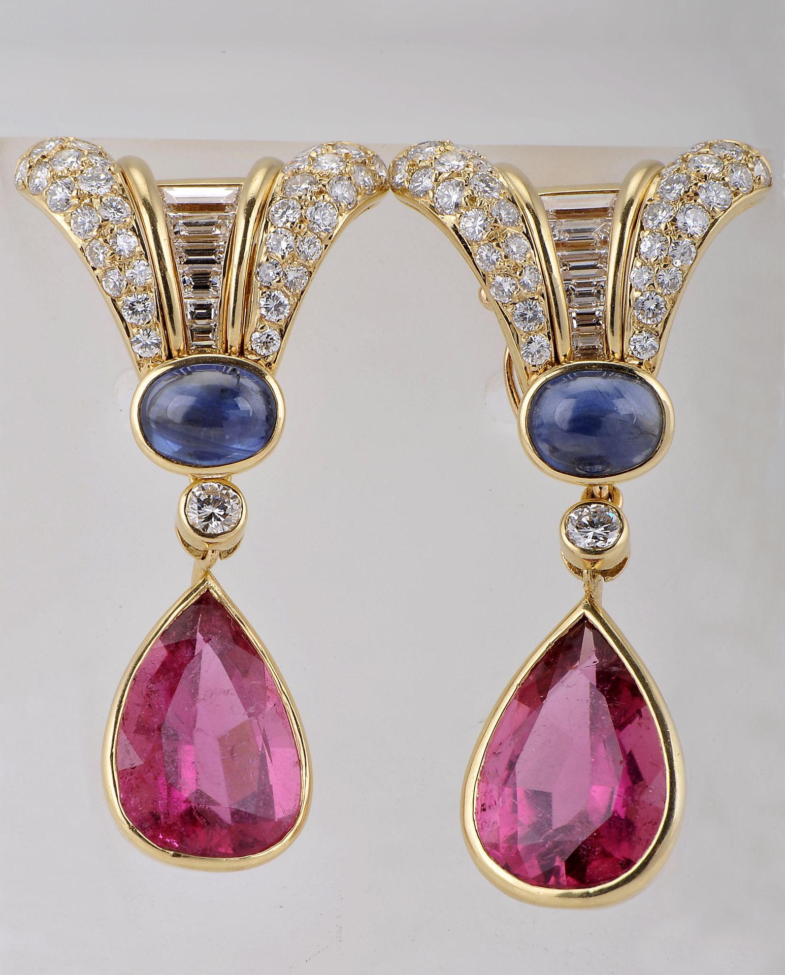 A pair of earrings