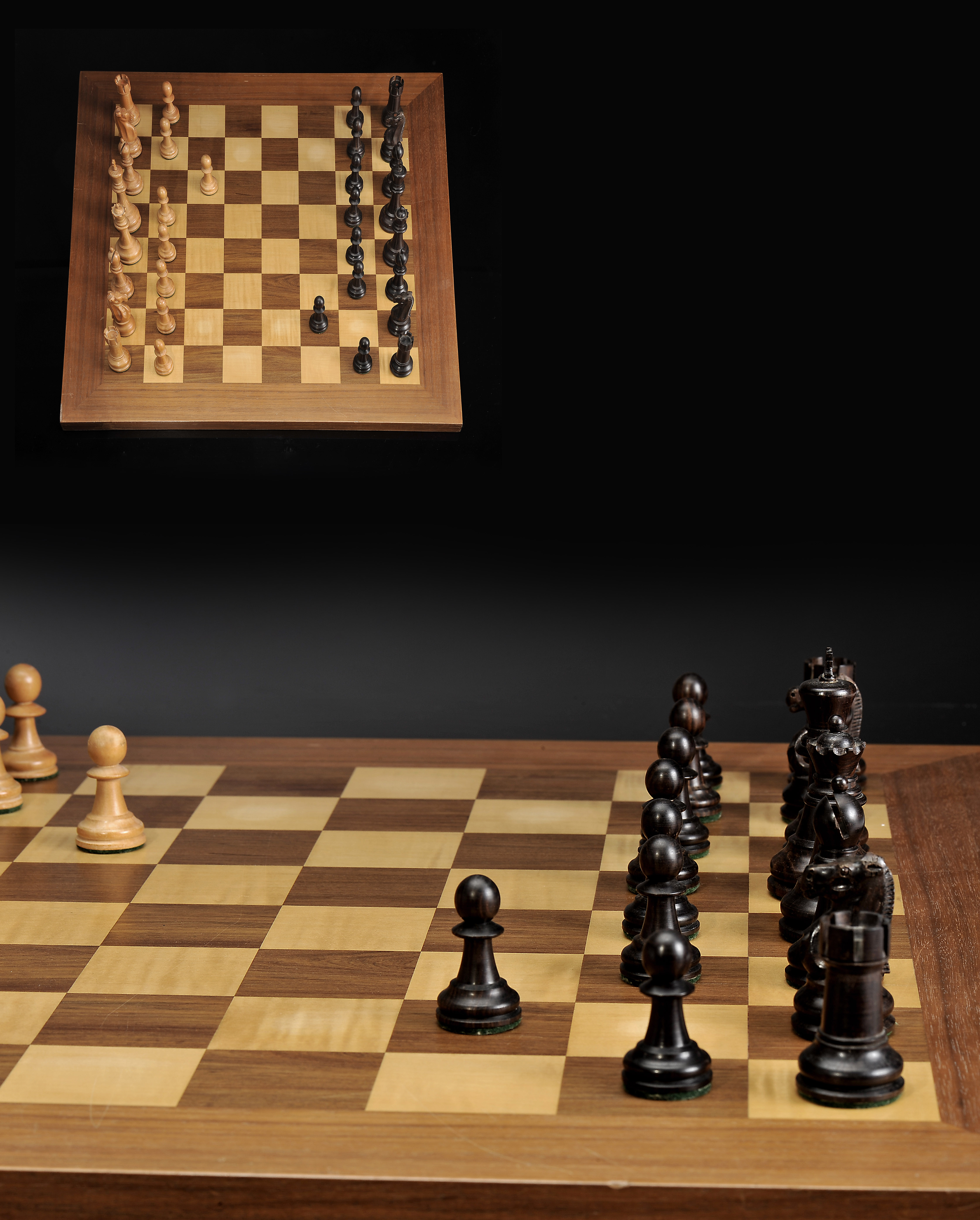 Chess pieces and board JOHN JAQUES AND SON - STAUNTON model - Image 4 of 7